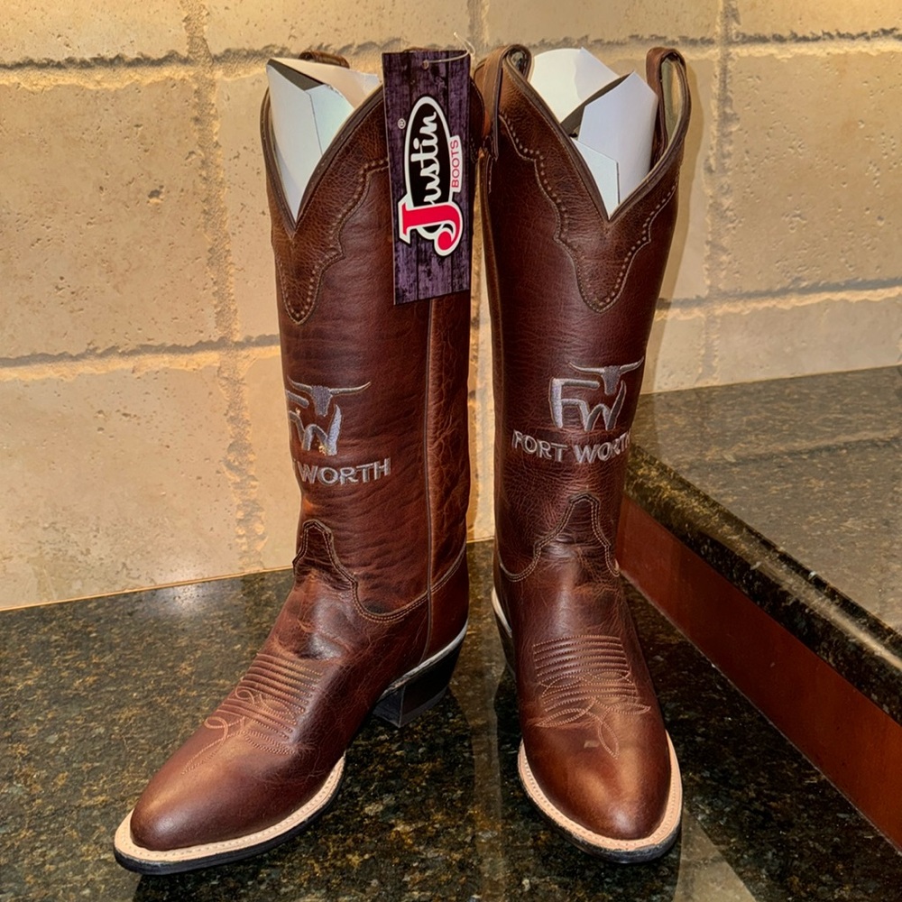 Justin Women’s Custom designed custom made boots- brand new, never worn
